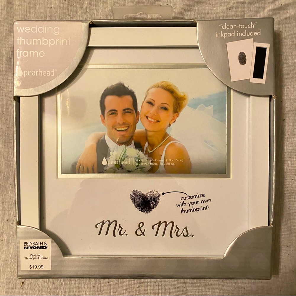 Thumprint Mr & Mrs Photo Frame